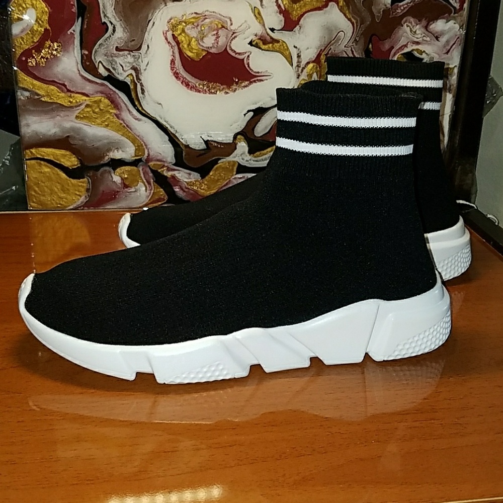 Womens "Tyga" Ultra Lightweight High Sock Sneakers - Picture 3 of 7